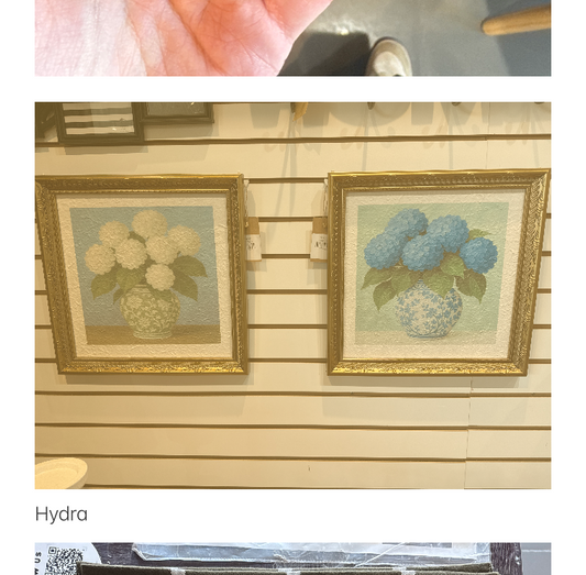 Floral Artwork -Hydrangeas