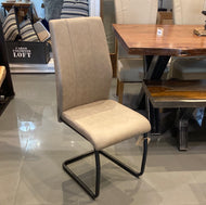 Taupe Upholstered Contemporary dining chair (set of two)