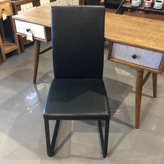Black PU Promo dining Chair (set of two)