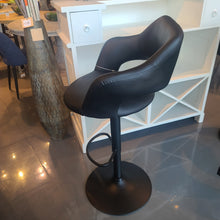 Load image into Gallery viewer, Black Contemporary Swivel Bar Stool
