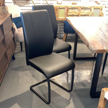 Load image into Gallery viewer, Black Upholstered Contemporary dining chair (set of two)
