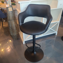 Load image into Gallery viewer, Black Contemporary Swivel Bar Stool
