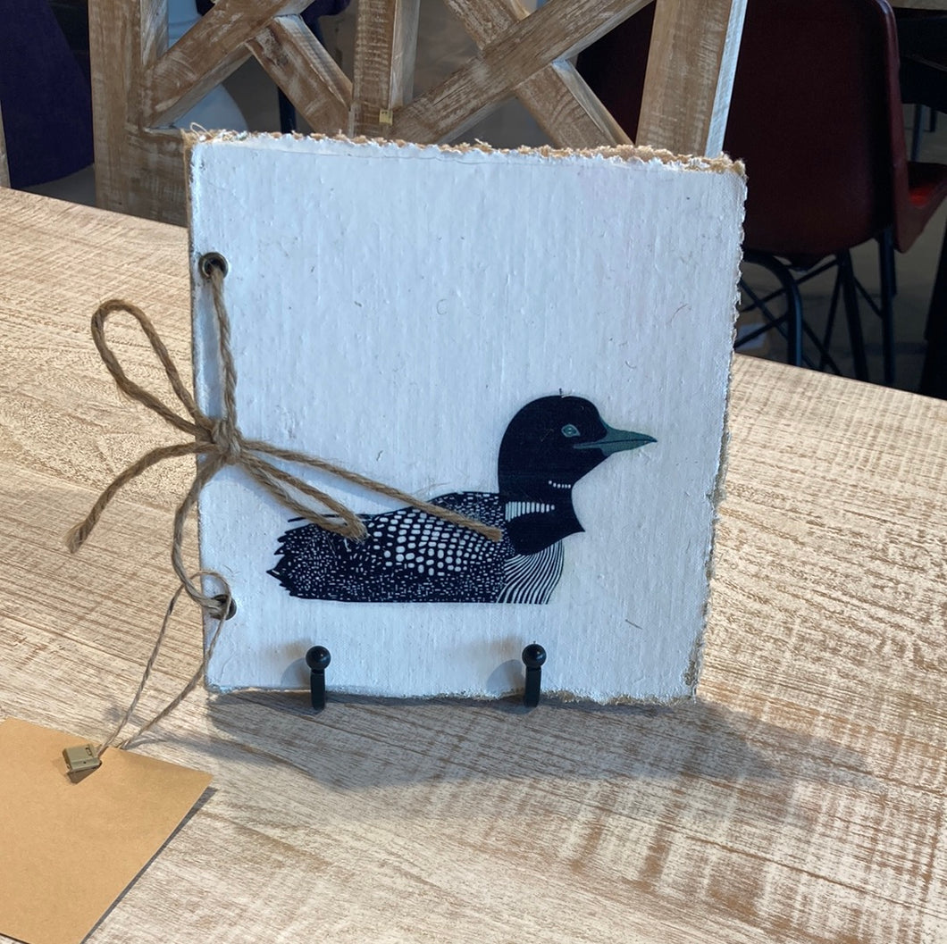 Loon Decorated Blank Journal