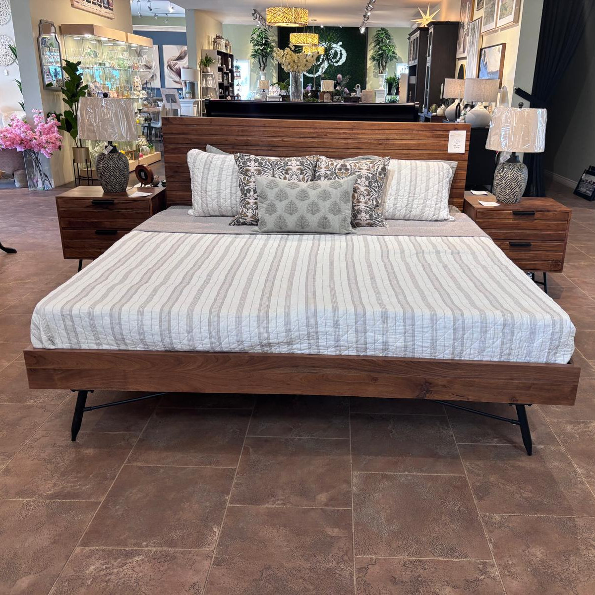 Aria King Acacia Bed