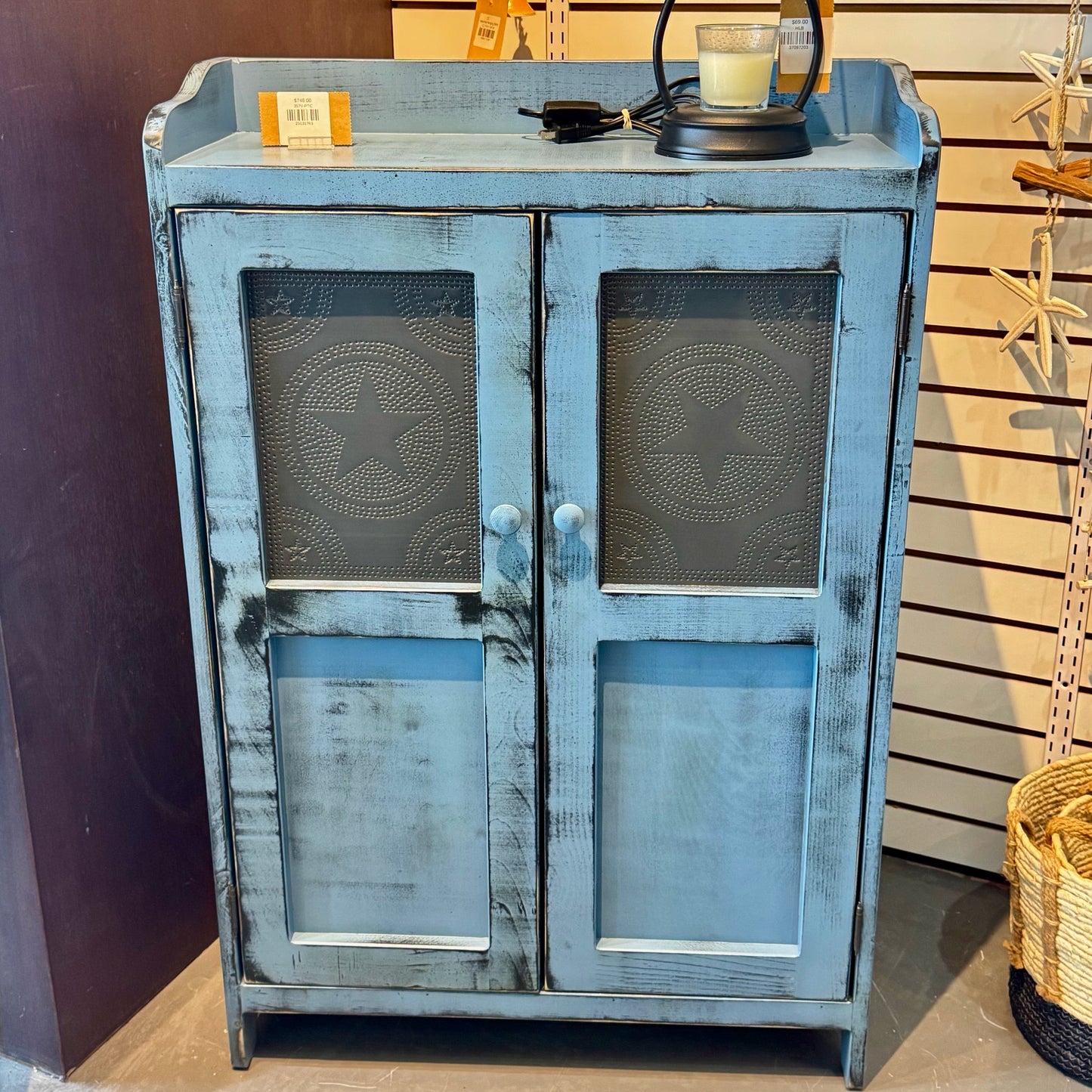 Punched Tin Cupboard