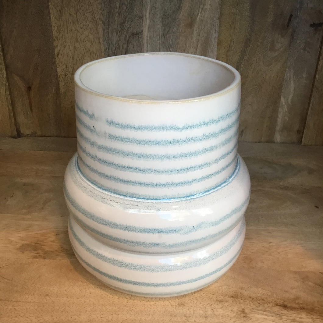 Blue waves Flower Vase
