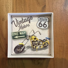 Load image into Gallery viewer, Route 66 Motorcycle Ceramic Coasters (Set of 4)

