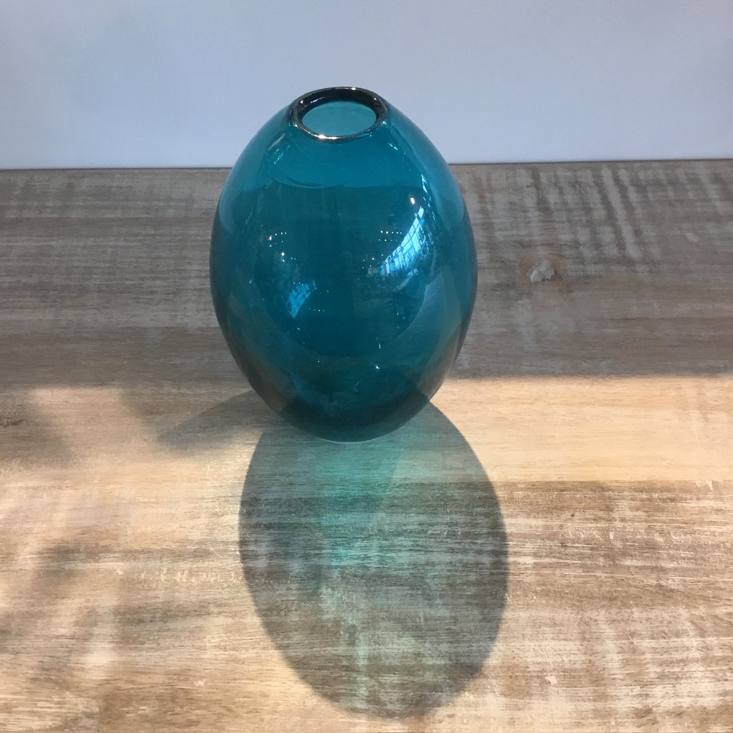 Mini Lustre Assorted 3 Piece Turquoise Glass Vase Set