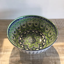 Load image into Gallery viewer, Green Mandala Kaze Porcelain  8 inch Diameter Bowl
