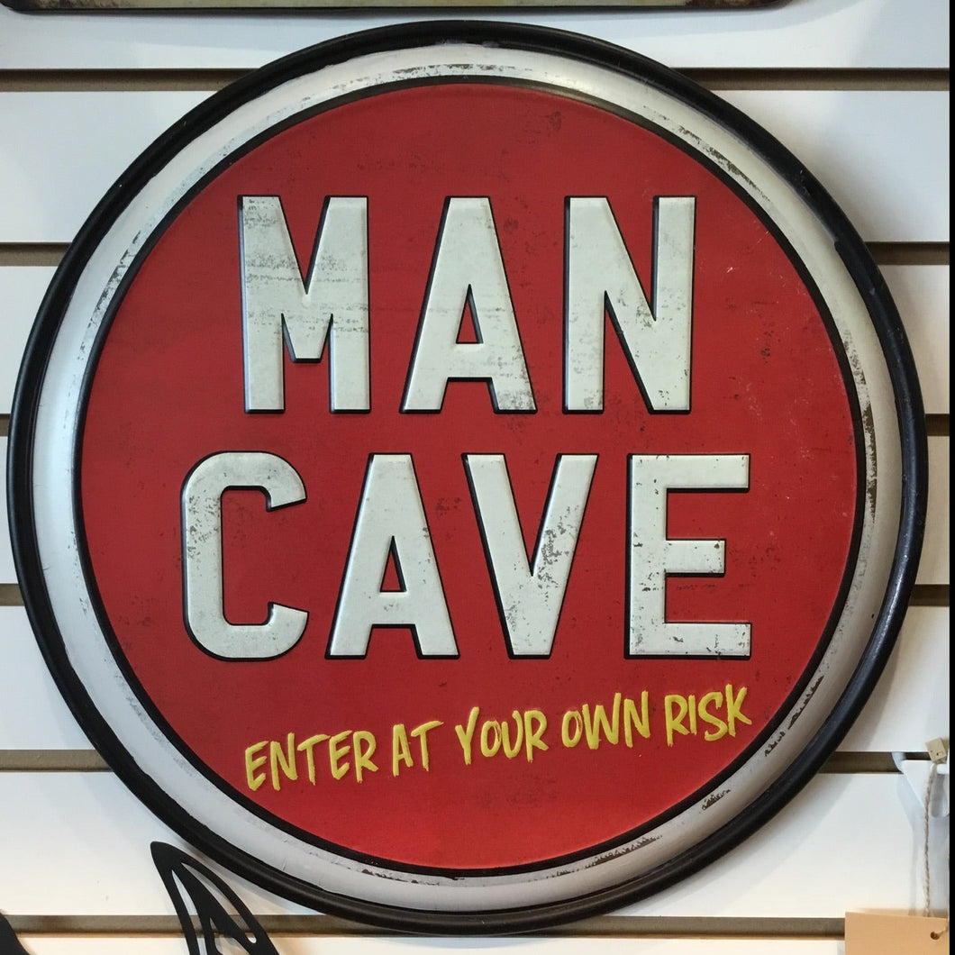 Man Cave Metal Hanging Wall Decor