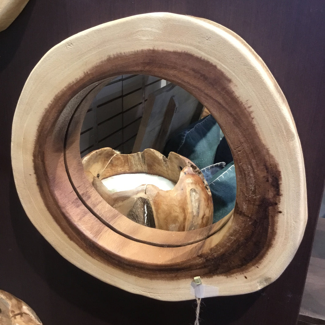 Medium toby live edge wood wall mirror