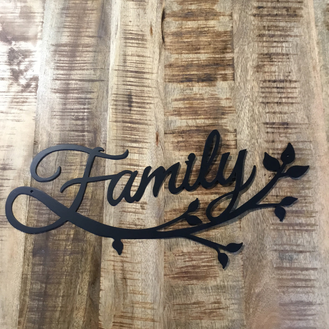 Family Branch Metal Wall Art