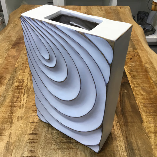 Rectangular Layer Patterned Vase