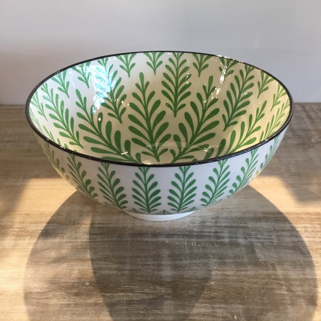 Green Cyprus Kaze Porcelain 8 inch Diameter Bowl