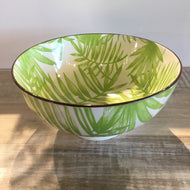 Palm Leaf Kaze Porcelain  8 inch Diameter Bowl