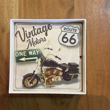 Load image into Gallery viewer, Route 66 Motorcycle Ceramic Coasters (Set of 4)
