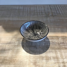 Load image into Gallery viewer, Black Line Kaze Porcelain 3 inch Diameter Sauce Dish
