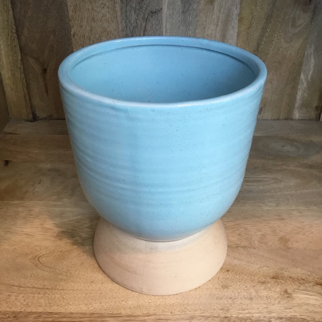 Baby blue Flower Pot