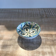 Teal Filigree Kaze Porcelain 3 inch Sauce Dish