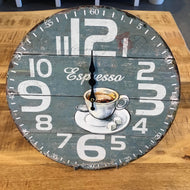 Espresso Wall Clock