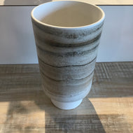 Bergen Bark Short Ceramic Taper Vase