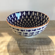 Fish Kaze Porcelain 8 inch Diameter Bowl