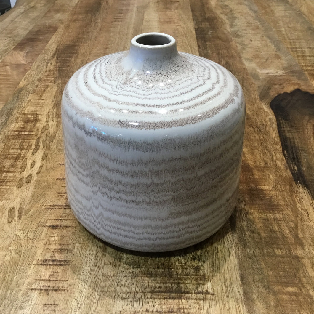 Cream and sand vase