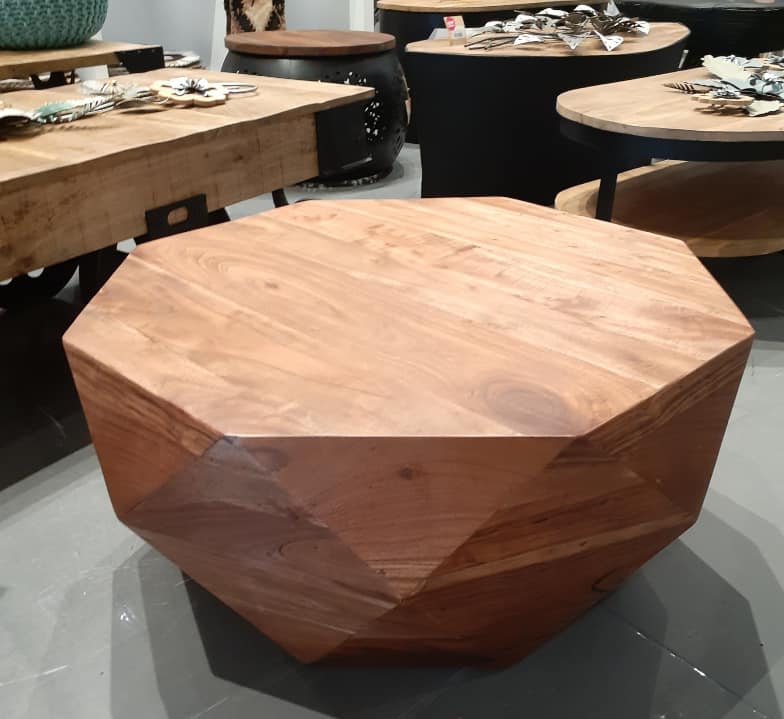 Acacia wood Diamond Coffee Table