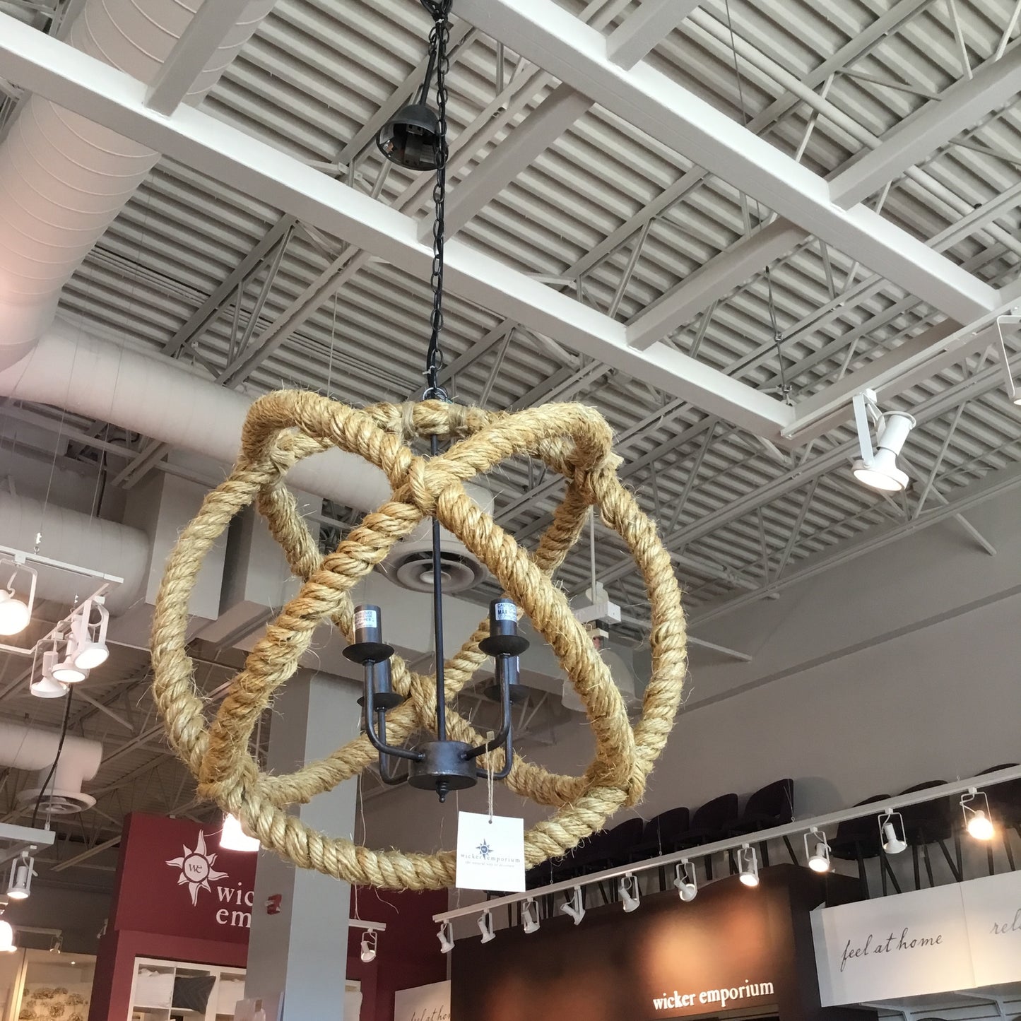 Tan Rope Ceiling lamp Fixture