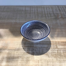 Load image into Gallery viewer, Blue Stitch Kaze Porcelain 3 inch Diameter Sauce Dish
