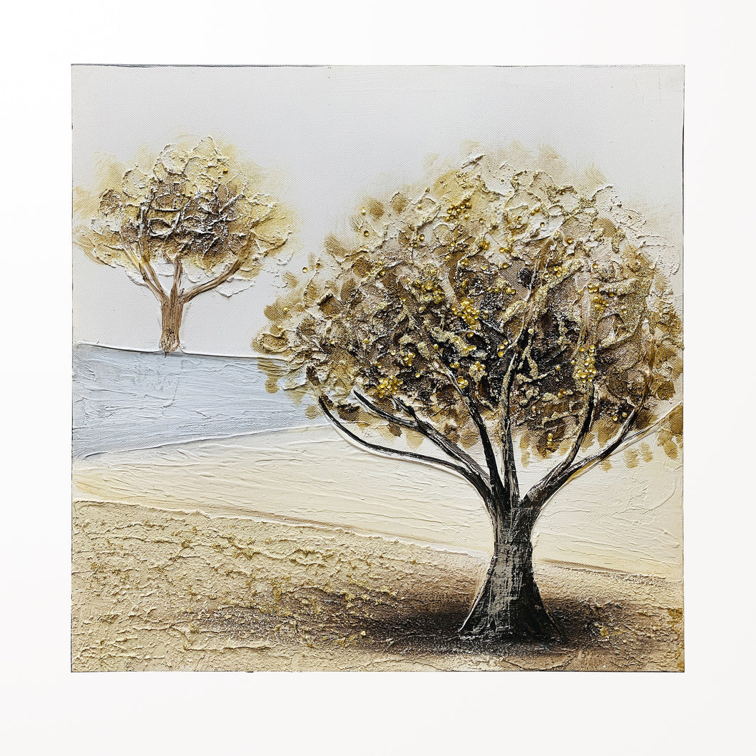 Gold Tree, Oil Painting on Canvas