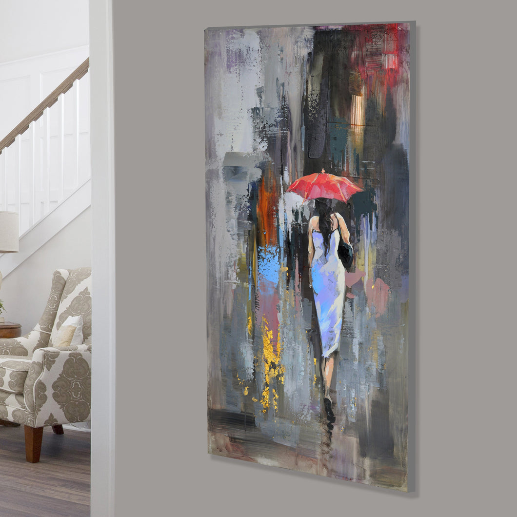 Walking in the Rain - Painting