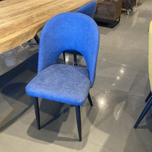 Load image into Gallery viewer, Blue Fabric Dining chair
