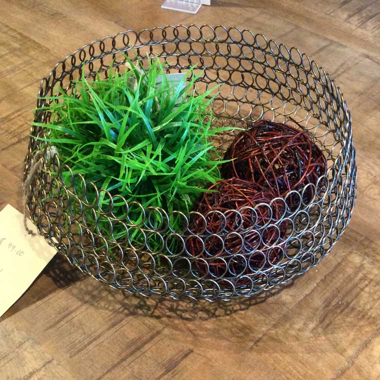Bronze Wire Mesh Basket