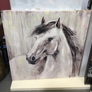 Grey horse painting