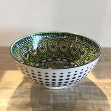 Load image into Gallery viewer, Green Mandala Kaze Porcelain  8 inch Diameter Bowl
