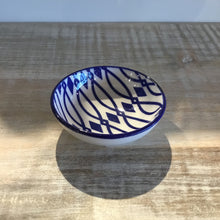 Load image into Gallery viewer, Blue Lattice Kaze Porcelain 3 inch Sauce Dish
