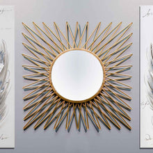 Load image into Gallery viewer, Modern and Contemporary Brass Wall Mirror
