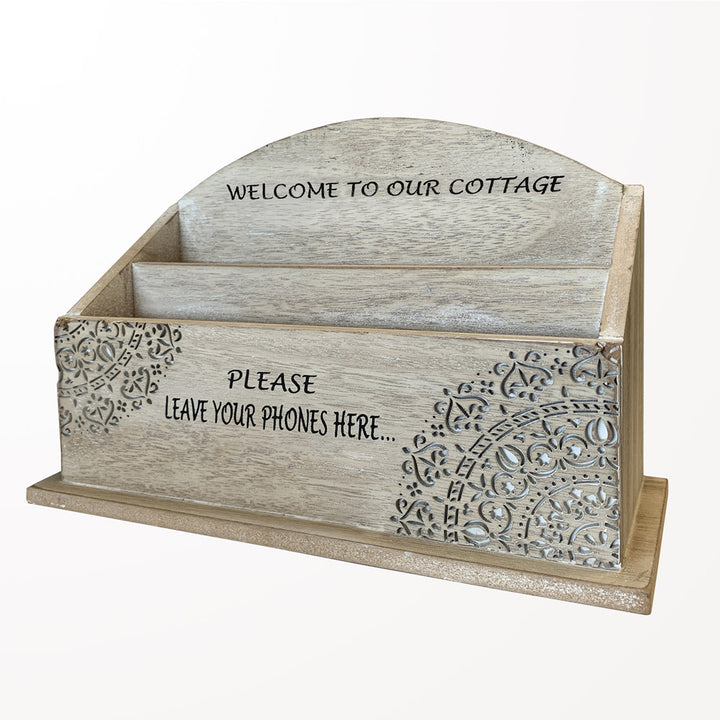 Welcome to Our Cottage Wood Letter Holder