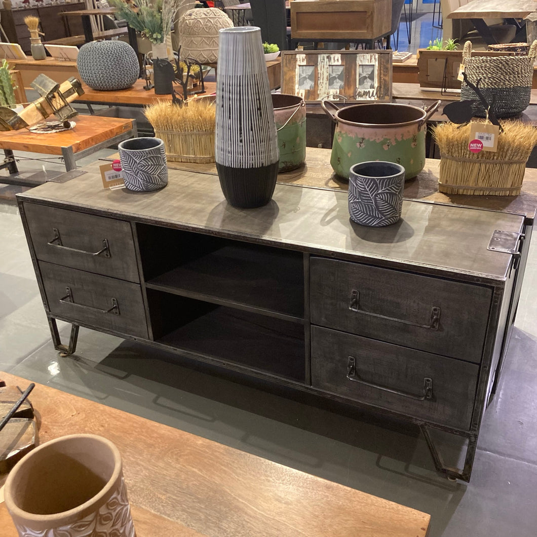 Industrial Mango wood TV Stand