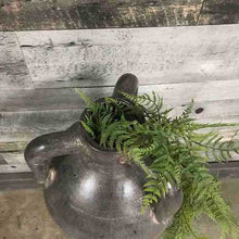 Load image into Gallery viewer, Three handled grey floor vase ideal for artificial plants
