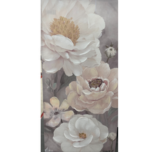 Load image into Gallery viewer, Pink Tone Peonie Flowers hand embellished painting
