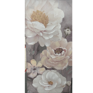 Pink Tone Peonie Flowers hand embellished painting