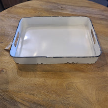 Load image into Gallery viewer, Farmhouse Antiqued tray with handles
