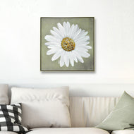 Framed Shasta Daisy Painting