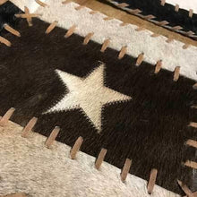 Load image into Gallery viewer, Western Narrow cowhide table runner - STAR
