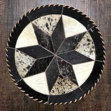 Load image into Gallery viewer, Cowhide 16 8 point placemat - round center piece
