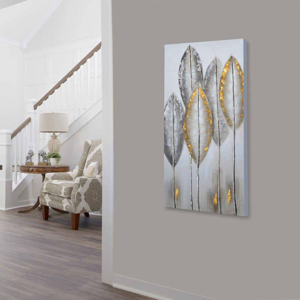 Overlapping Leaves, painting