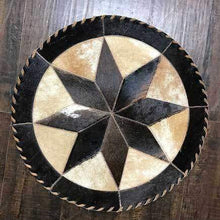 Load image into Gallery viewer, Cowhide 19 8 point placemat - center piece
