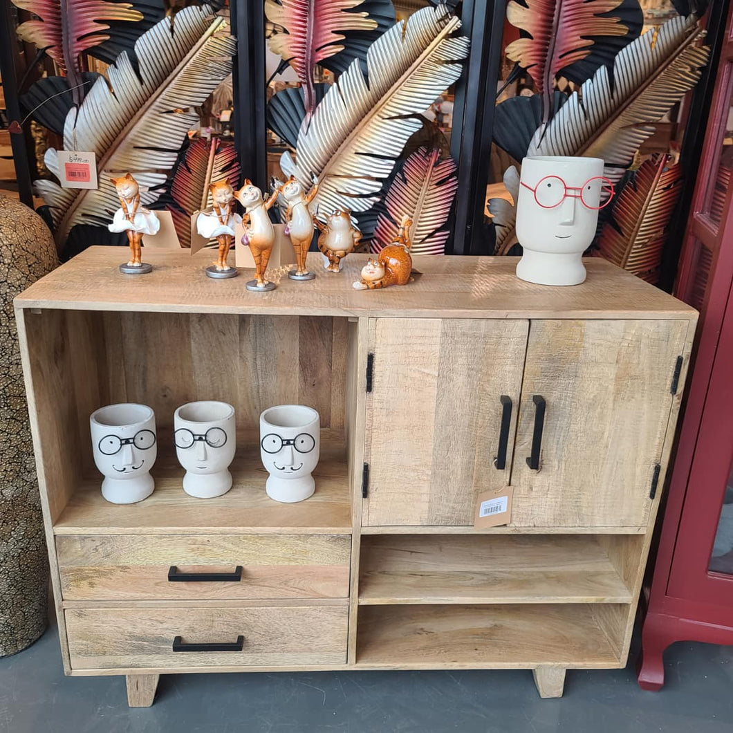Farmhouse Mango Wood Display Unit Buffet